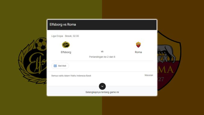 Prediksi Bola Elfsborg vs AS Roma